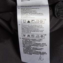 Pre Owned Maje Grey Plaid Wool Blend Midi Skirt S