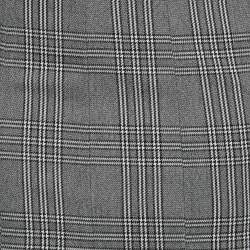 Pre Owned Maje Grey Plaid Wool Blend Midi Skirt S