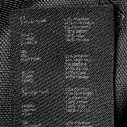 Pre Owned Maje Navy Blue Wool Chain Detail Blazer S