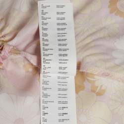 مملوكة مسبقًا فستان ميني ساتان بطبعة زهرية من ماج باللون الوردي مقاس متوسط