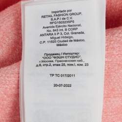 Pre Owned فستان رودينا من الجاكار الوردي المحبوك من ماج بمقاس متوسط