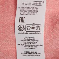 Pre Owned فستان رودينا من الجاكار الوردي المحبوك من ماج بمقاس متوسط