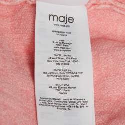 Pre Owned فستان رودينا من الجاكار الوردي المحبوك من ماج بمقاس متوسط