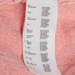 Pre Owned فستان رودينا من الجاكار الوردي المحبوك من ماج بمقاس متوسط