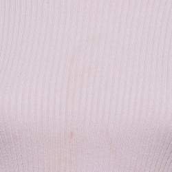 Pre Owned Maje Lilac Rib Knit Cut Out Detail Mini Dress S