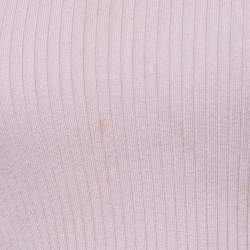 Pre Owned Maje Lilac Rib Knit Cut Out Detail Mini Dress S