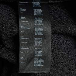 مملوكة مسبقًا Maje Black Crochet Knit Wide Leg Trousers S