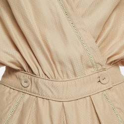 Maje Dusty Pink Dotted Silk Playsuit S