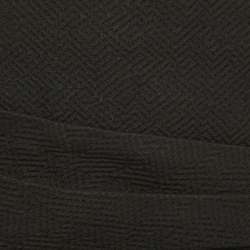 Maje Black Patterned Crepe Mini Skirt XS