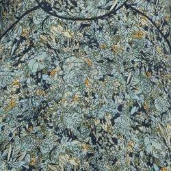 Pre Owned Maje Floral Print Chiffon Tie-Up Neck Mini Dress M