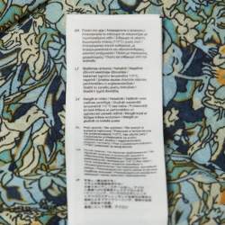 Pre Owned Maje Floral Print Chiffon Tie-Up Neck Mini Dress M