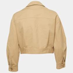Maje Beige Cotton Buttoned Jacket S