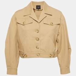 Maje Beige Cotton Buttoned Jacket S