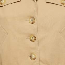 Maje Beige Cotton Buttoned Jacket S