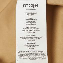 Maje Beige Cotton Buttoned Jacket S