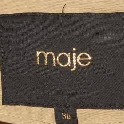 Maje Beige Cotton Buttoned Jacket S