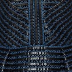 Maje Navy Blue Mesh Rosemount Mini Dress L