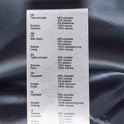 Pre Owned Maje Dark Blue Plaid Suit L/M