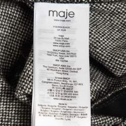 Maje Black Crepe & Wool Blend Buttoned Back Jumpsuit S