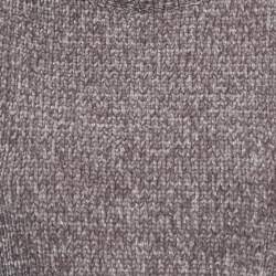 Majorelle Grey Rib Knit Denitza Chenille Crop Top L