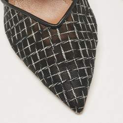Pre Owned Malone Souliers Black Mesh Maisie Mules Size 39