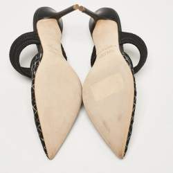 Pre Owned Malone Souliers Black Mesh Maisie Mules Size 39