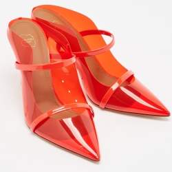 Malone Souliers Red PVC Maureen Mules Size 39