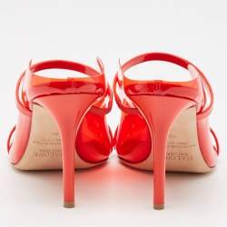 Malone Souliers Red PVC Maureen Mules Size 39