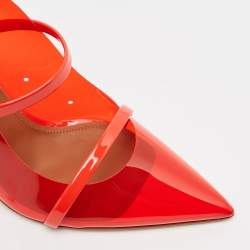 Malone Souliers Red PVC Maureen Mules Size 39