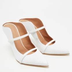 Pre Owned صندل سلايد مالون سولييه ماورين جلد ذهبي ميت اليك مقاس 38