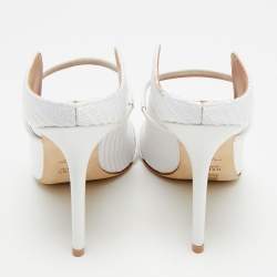 Pre Owned صندل سلايد مالون سولييه ماورين جلد ذهبي ميتاليك مقاس 38