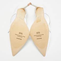 Pre Owned صندل سلايد مالون سولييه ماورين جلد ذهبي ميتاليك مقاس 38