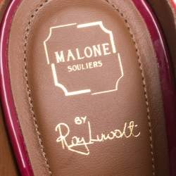 Pre Owned حذاء سلايد مالون سولييه مورين جلد أحمر مقاس 37