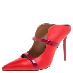 Pre Owned حذاء سلايد مالون سولييه مورين جلد أحمر مقاس 37