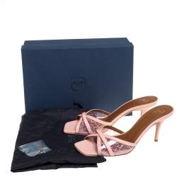 Pre Owned صندل سلايد مالون سولييه برلا بي في سي وجلد أزرق مقاس 39