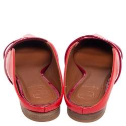 Pre Owned حذاء فلات مالون سولييه مورين جلد أحمر مقاس 37 