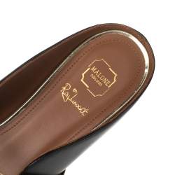 Pre Owned حذاء مول مالون سولييه ماورين جلد أسود مقاس 38