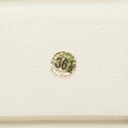 Pre Owned Malone Souliers Burgundy/Metallic Velvet and Foil Leather Flat Slides Size 36.5