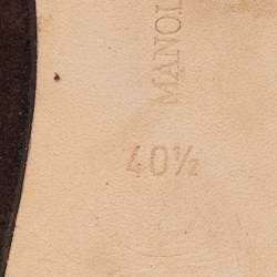 Pre Owned Malone Souliers Brown Suede Pointed Toe Pumps Size 40.5