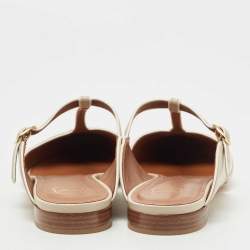 Malone Souliers Grey Leather Imogen Mule Size 38