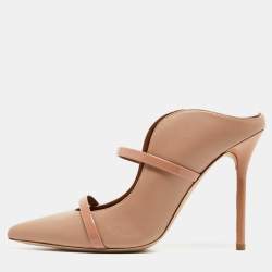 Malone Souliers Beige Leather Maureen Mules Size 38