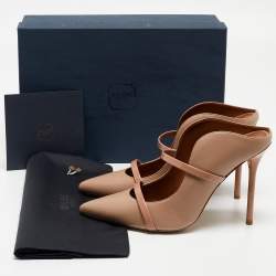 Malone Souliers Beige Leather Maureen Mules Size 38