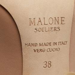Malone Souliers Beige Leather Maureen Mules Size 38