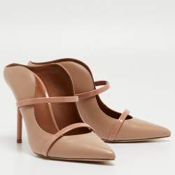 Malone Souliers Beige Leather Maureen Mules Size 38