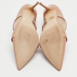 Malone Souliers Beige Leather Maureen Mules Size 38