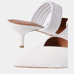 Pre Owned Malone Souliers Leather Flat Mules Size 40