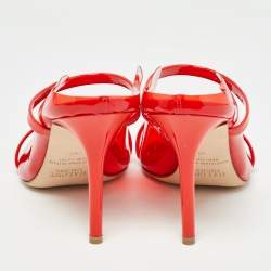 Pre Owned Malone Souliers Red PVC Maureen Pumps Size 38