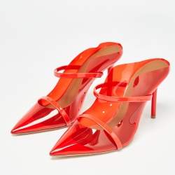 Pre Owned Malone Souliers Red PVC Maureen Pumps Size 38