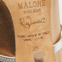 Malone Souliers Metallic Gold Leather Maureen Mules Size 38