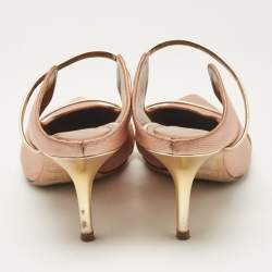 Malone Souliers Beige Leather Satin Maureen Mules Size 39
